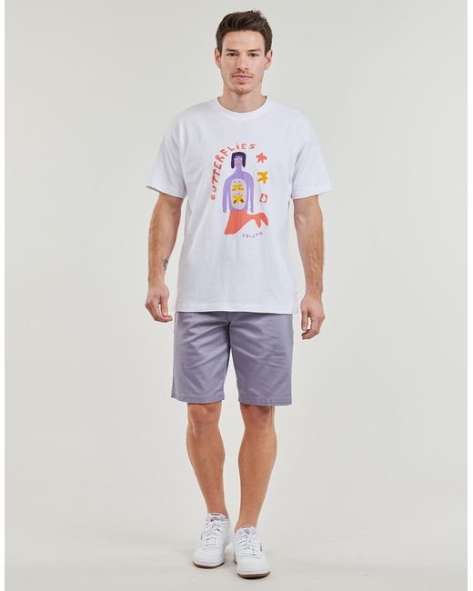 Volcom Blue Shorts Frckn Mdn Strch Sht 21 for men