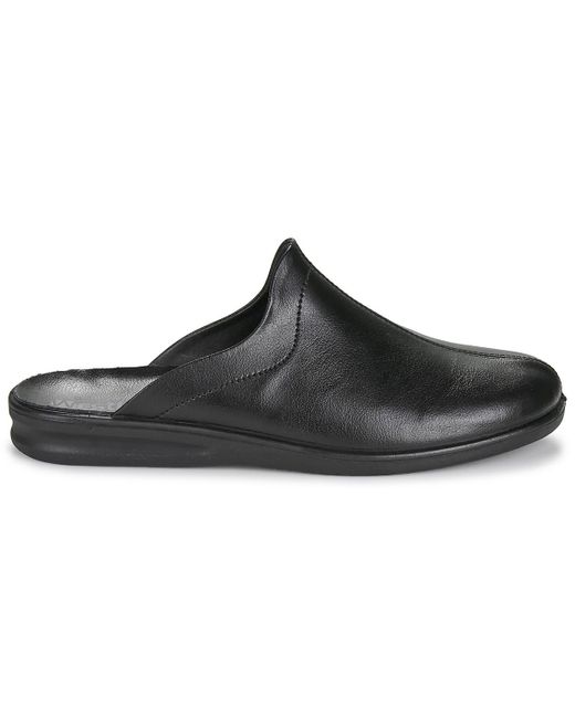 Josef Seibel Black Flip Flops Belfort 450 for men