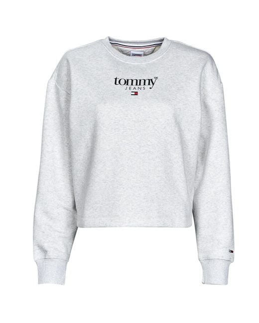 Tommy Hilfiger Gray Sweatshirt Tjw Rlxd Essential Logo 1 Crew