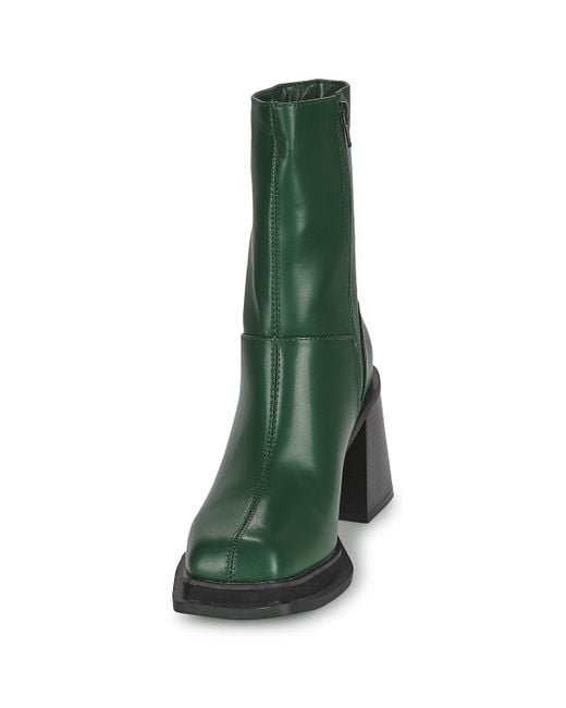 Moony Mood Green Low Ankle Boots New05