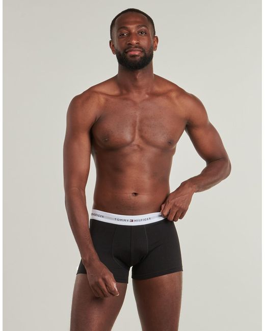 Tommy Hilfiger Black Boxer Shorts 5p Trunk Wb for men
