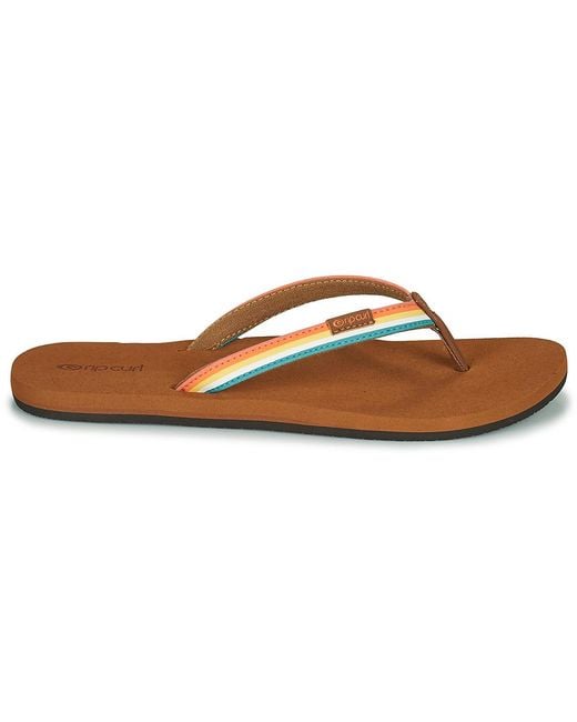 Rip Curl Brown Freedom Flip Flops / Sandals (shoes)