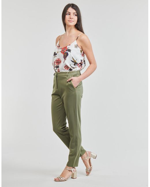 Vila Green Slim Trousers Viclass