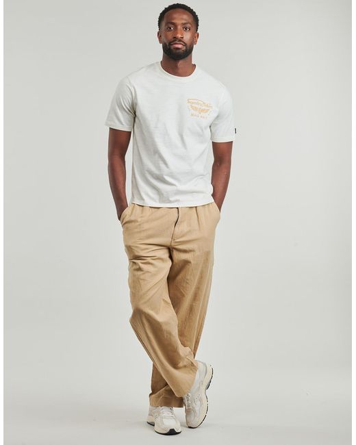 Superdry White T Shirt Heritage Biker Loose T-shirt for men