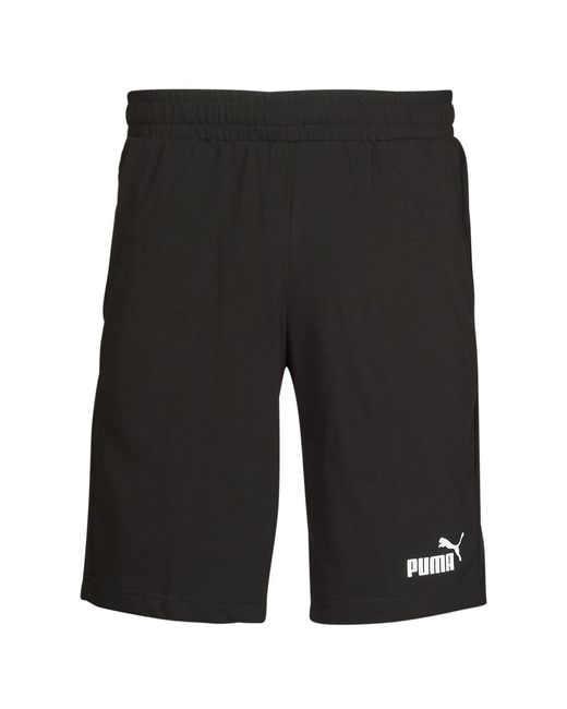 PUMA Black Ess Jersey Short Shorts for men