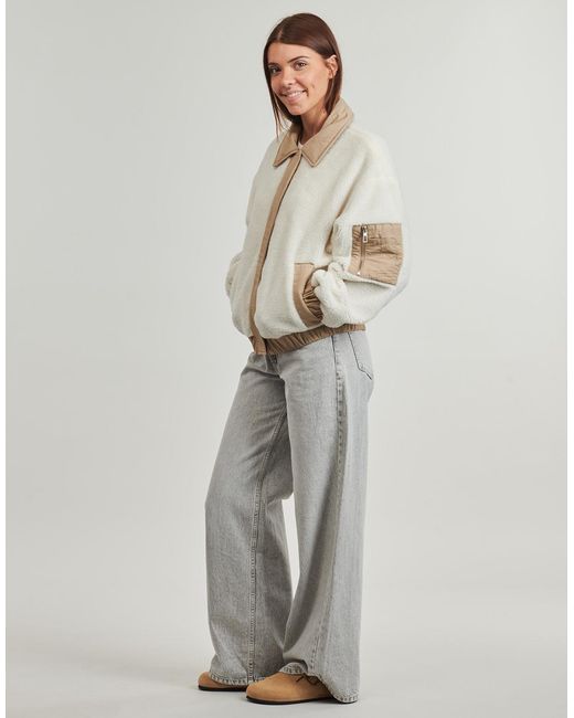 ONLY Gray Jacket Onlsiena Teddy Mix Jacket