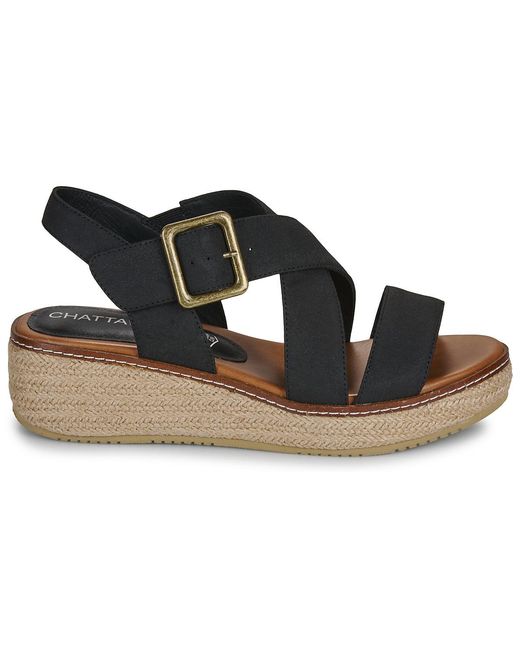 Chattawak Black Wedge Sandals Batangas