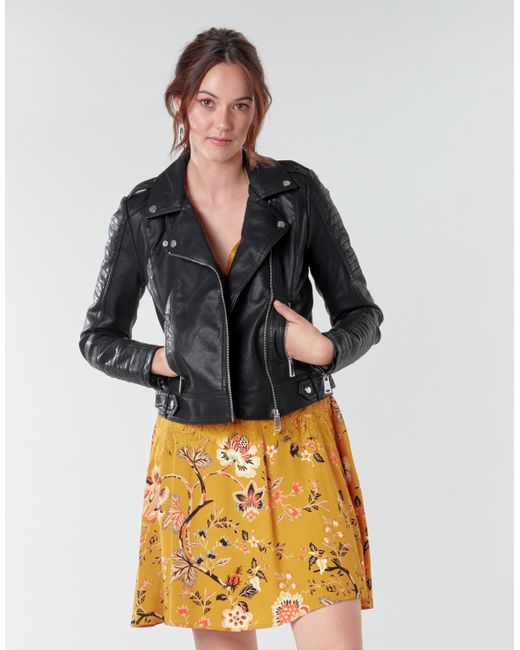 Vero Moda Black Vmkerriultra Leather Jacket