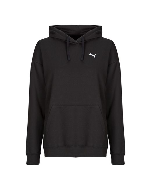 PUMA Black Hoodies Ess Relaxed Hoodie Fl