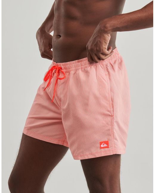 Quiksilver Pink Trunks / Swim Shorts Everyday Deluxe Volley 15 for men