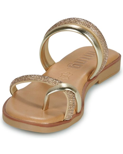 MTNG Metallic Flat Sandals 54563