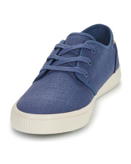 TOMS Blue Shoes (trainers) Carlo for men