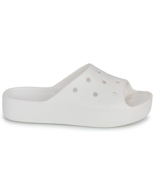 CROCSTM White Tap-dancing Classic Platform Slide
