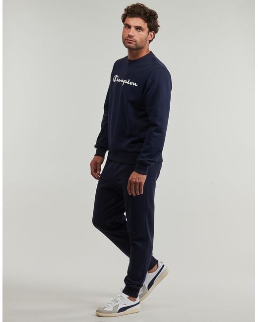 Champion Blue Sweatshirts Crewneck Sweatshirt for men