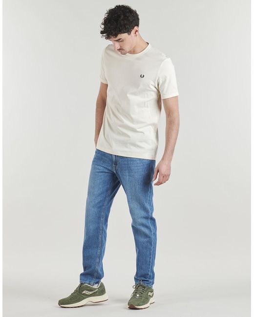 Fred Perry Gray T Shirt Ringer T-shirt for men