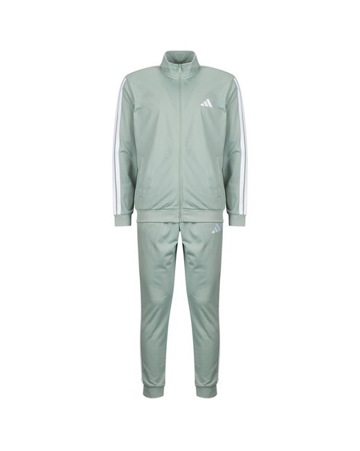 Adidas Green Tracksuits Sportswear Basic 3-stripes Tricot Track Suit for men