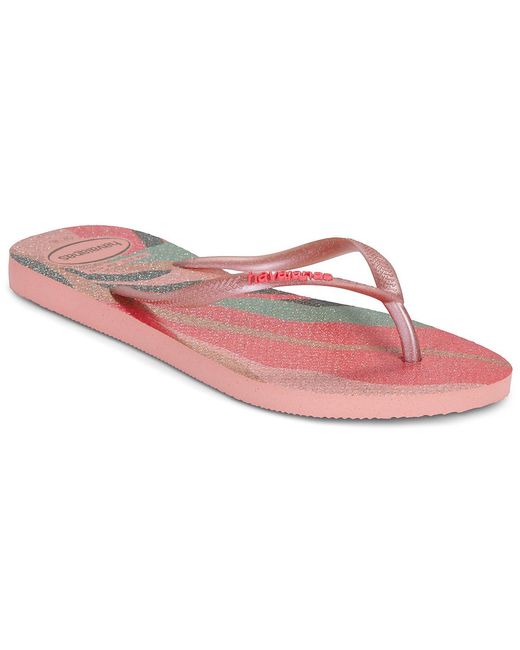Havaianas Pink Flip Flops / Sandals (shoes) Slim Palette Glow