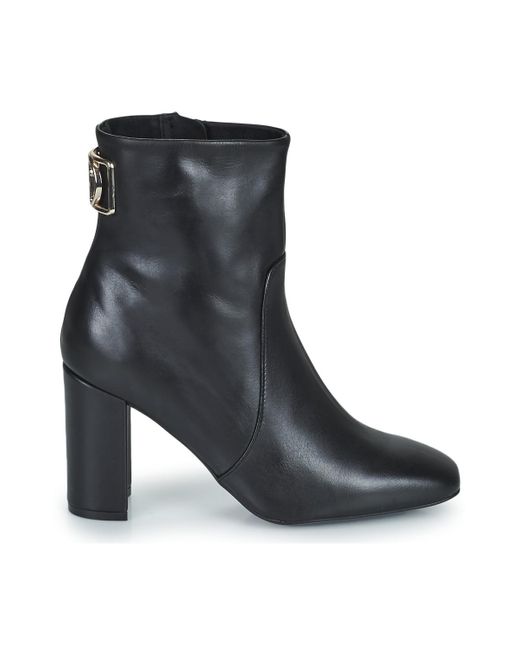 Tommy Hilfiger Th Hardware High Heel Bootie Low Ankle Boots in Black | Lyst  UK