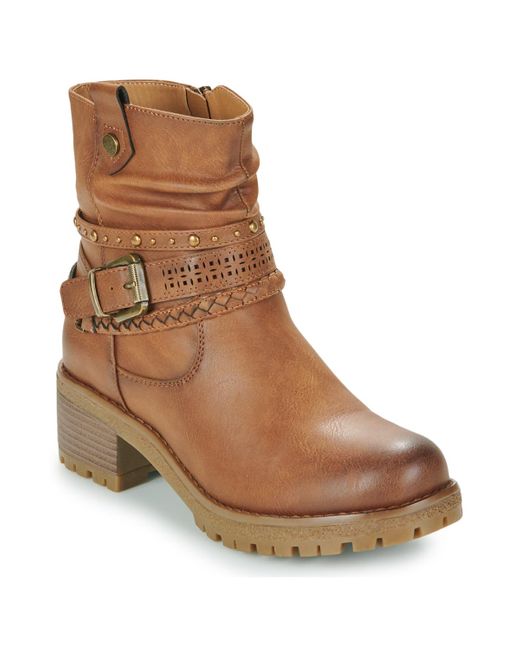 Refresh Brown Low Ankle Boots