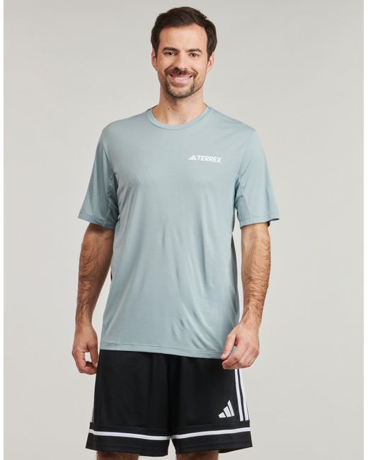 Adidas Blue T Shirt Jn8157 for men