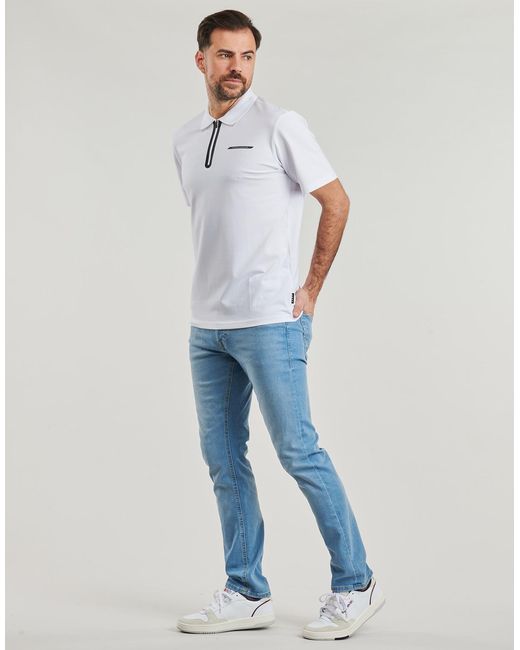 Jack & Jones Blue Polo Shirt Jcofusion for men