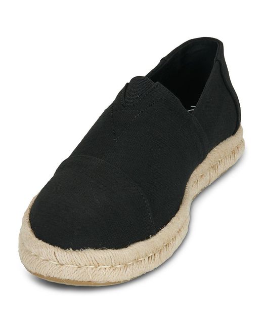 TOMS Black Espadrilles / Casual Shoes Alpargata Rope 2.0 for men