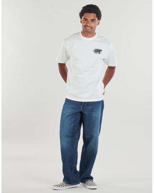 Vans White T Shirt Awaken Tiger Ss Tee for men