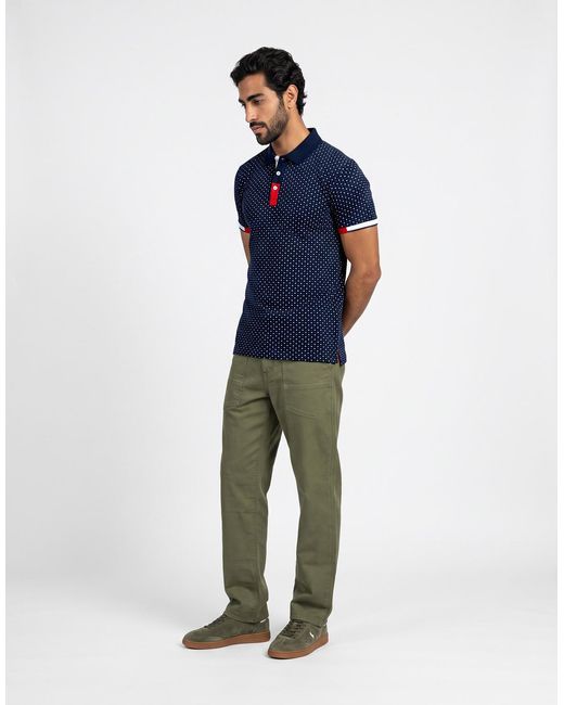 BOTD Blue Polo Shirt Achird for men