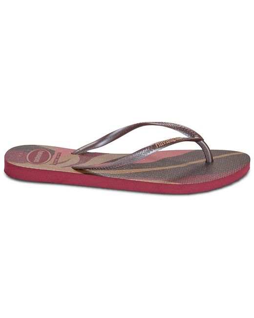 Havaianas Purple Flip Flops / Sandals (shoes) Slim Palette Glow