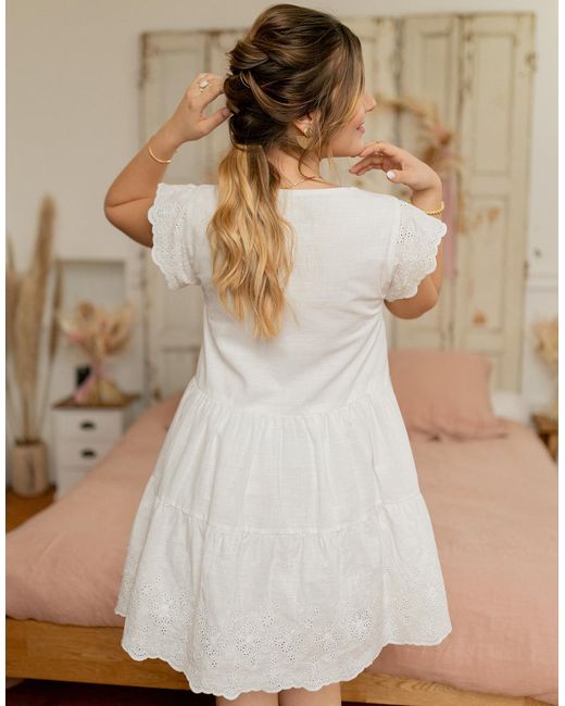 Celeste Natural Dress Dahlia