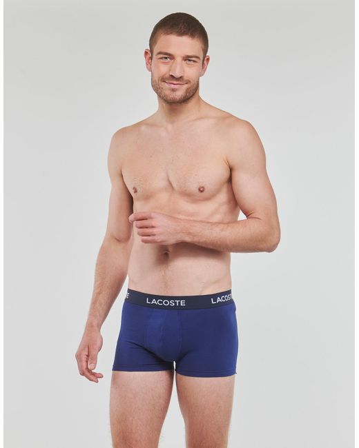 Lacoste Blue Boxer Shorts 5h7686 X3 for men