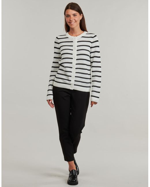Vila Black Straight Trousers Vivarone