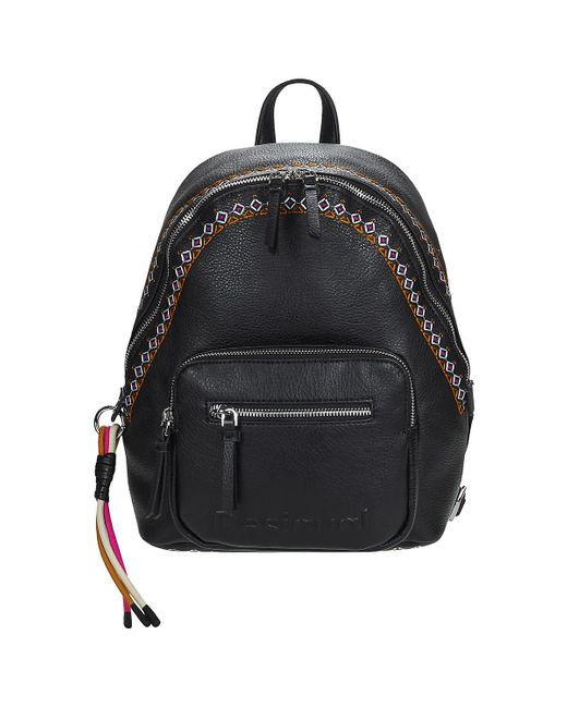 Desigual Black Backpack Rigoberta Mombasa Mini