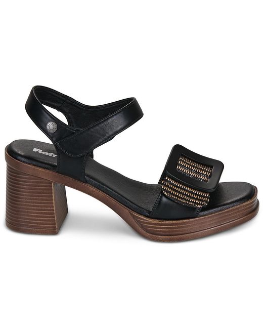 Refresh Black Heeled Sandals 175027