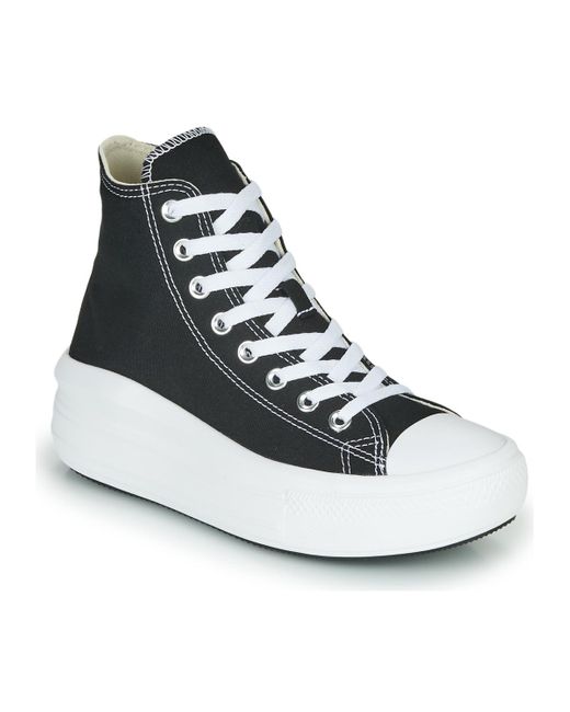 black platform converse with hearts