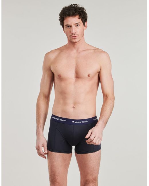 Jack & Jones Orange Boxer Shorts Jacvesterbro X5 for men