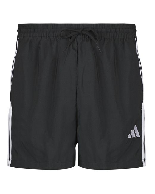 Adidas Black Shorts Essentials 3-stripes Chelsea Shorts 5-inch for men