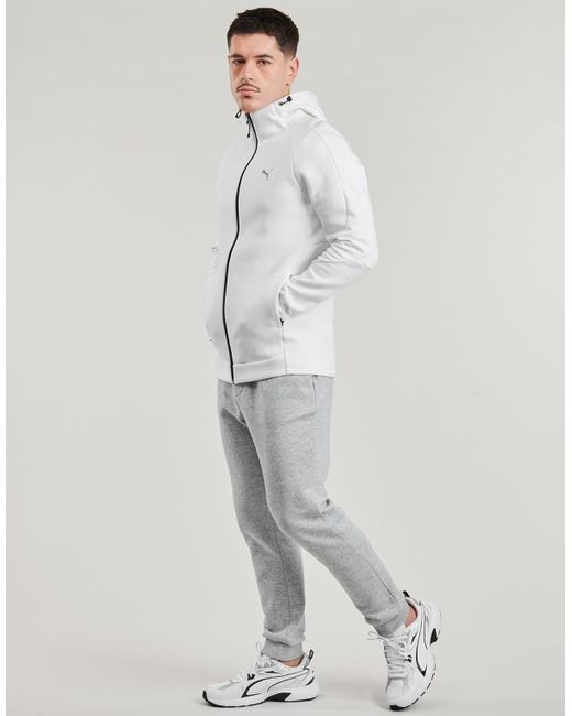 PUMA Gray Tracksuit Jacket Evostripe Full Zip Hoodie for men