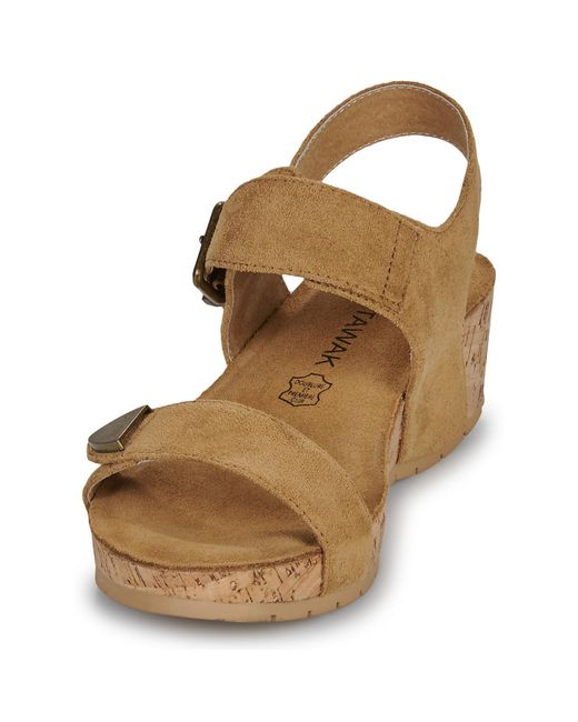 Chattawak Brown Wedge Sandals Laspinas