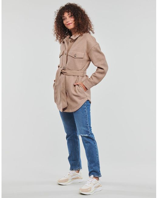 ONLY Natural Coat Onlemma Freja Shacket Otw