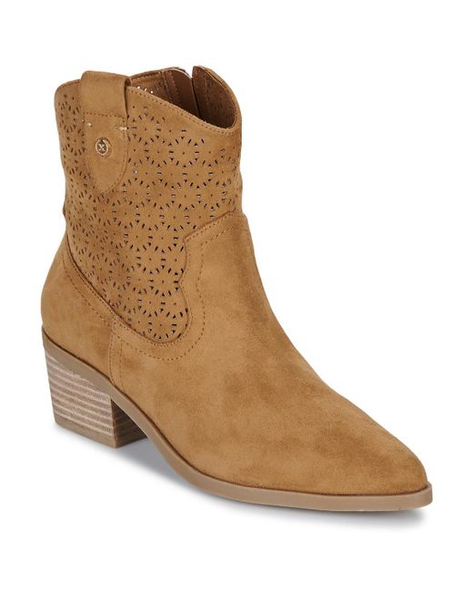 Xti Brown Low Ankle Boots 143885