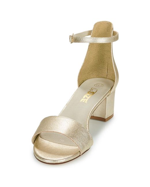 So Size Metallic Heeled Sandals Panana