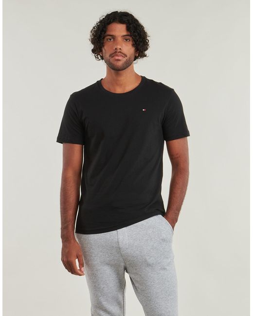 Tommy Hilfiger Black T Shirt 3p Ss Tee X3 for men