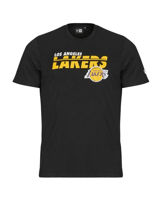 KTZ Black T Shirt Nba Essentials Tee Los Angeles Lakers for men