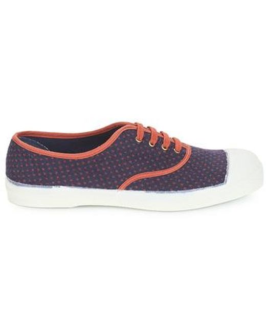 Bensimon Blue Shoes (pumps / Ballerinas) Tennis Lacet