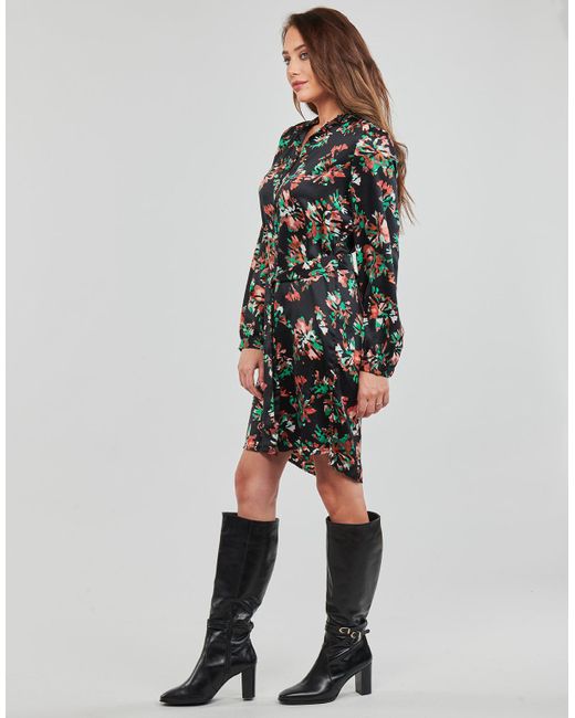 Vero Moda Black Dress Vmcana L/s Abk Shirt Dress Wvn Btq