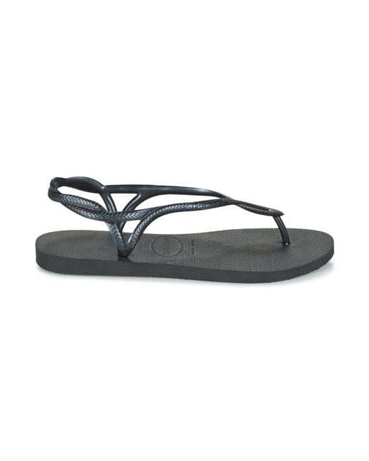 Havaianas Blue Luna Women's Flip Flops / Sandals (shoes) In Black