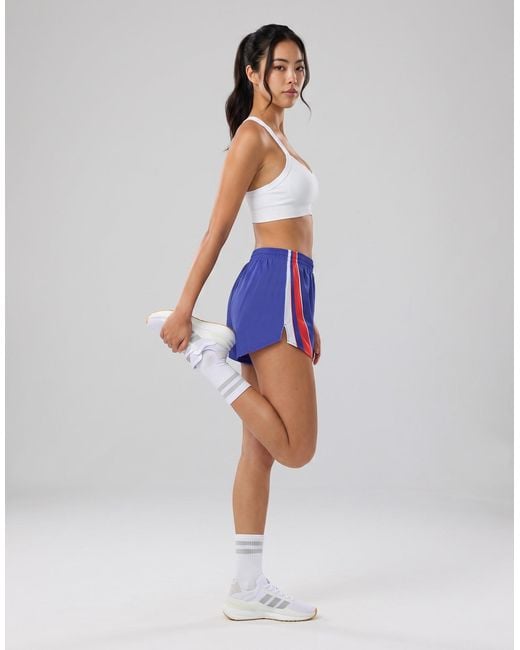 Adidas Blue Shorts Adizero Archive Running Shorts