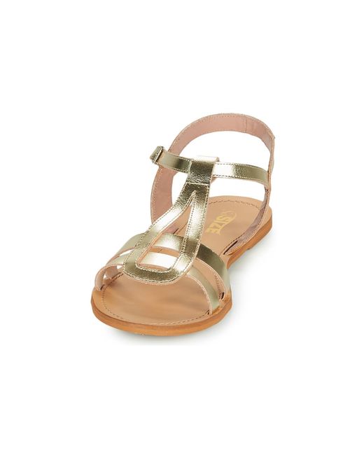 So Size Metallic Duran Sandals