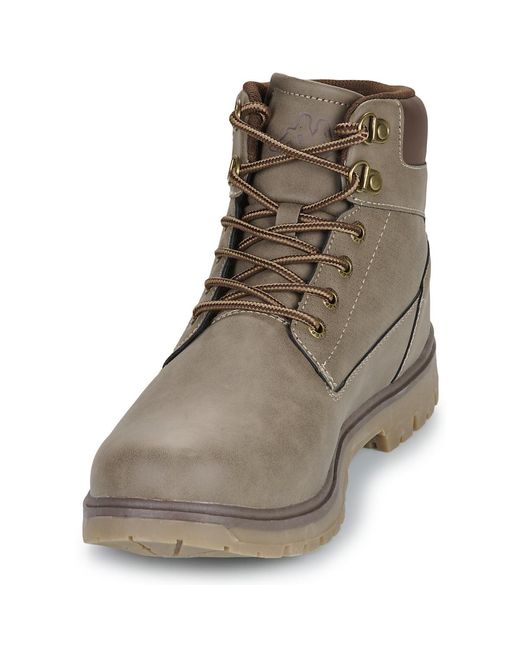 Kappa Brown Mid Boots Logo Gunter for men
